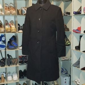 Worthington black wool peacoat size M petite